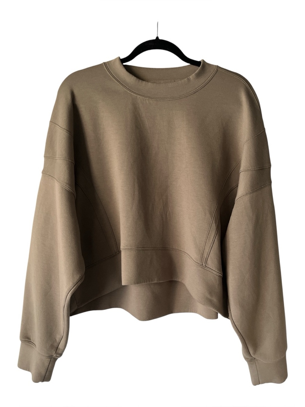 Abercrombie & Fitch YPB Taupe Crewneck Sweatshirt XL Oversized Pullover
